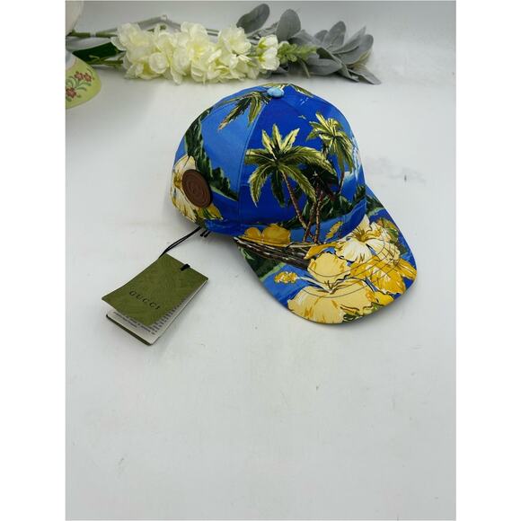 Unisex Gucci, Hawaii print baseball cap size small adjustable made in Italy main image 10